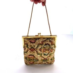 Vintage MCM Walbarg Mini Beaded Evening Bag
